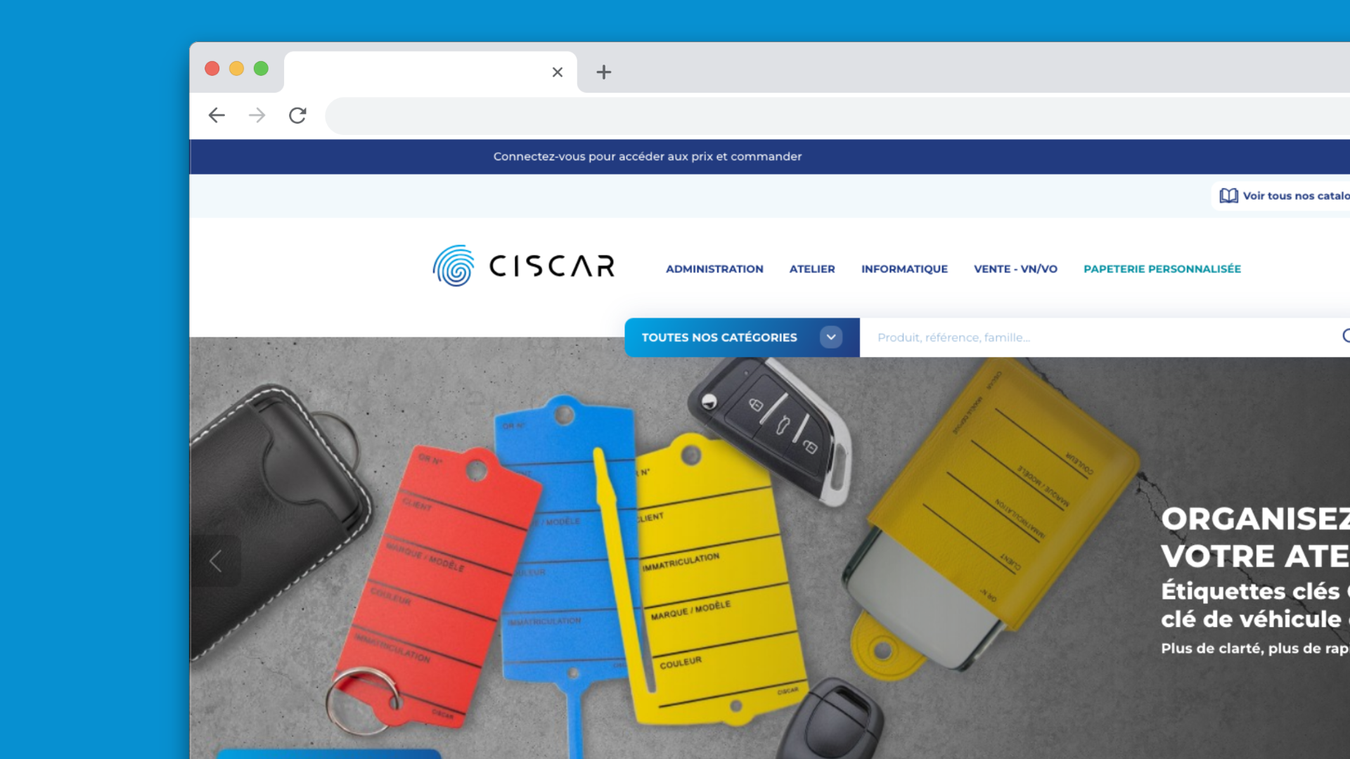 Ciscar — Page d'accueil catalogue