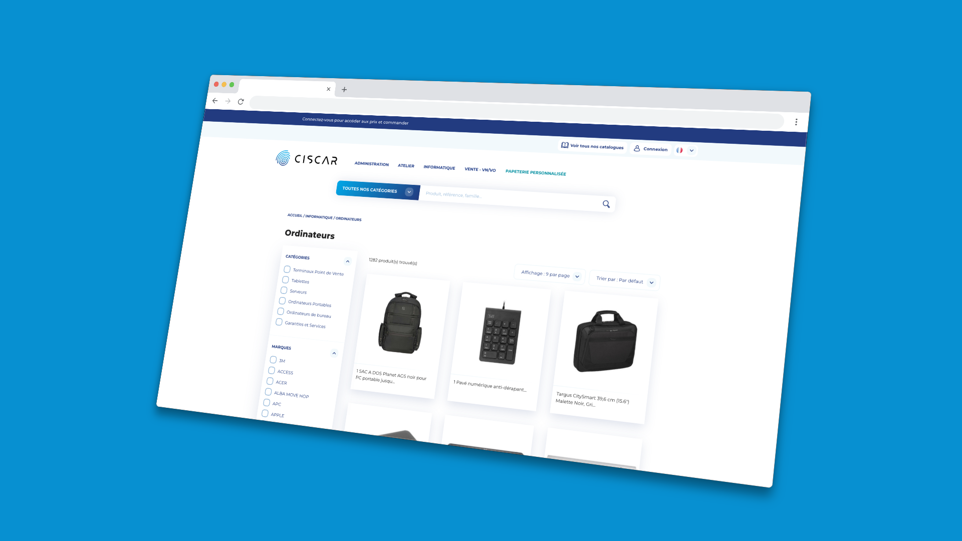 Ciscar — Listing produits