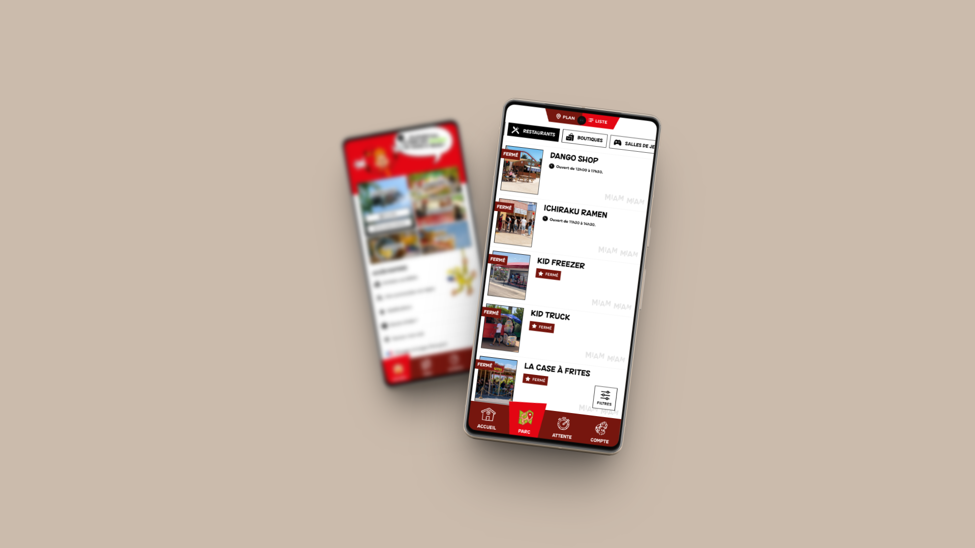 Parc Spirou — Vue liste